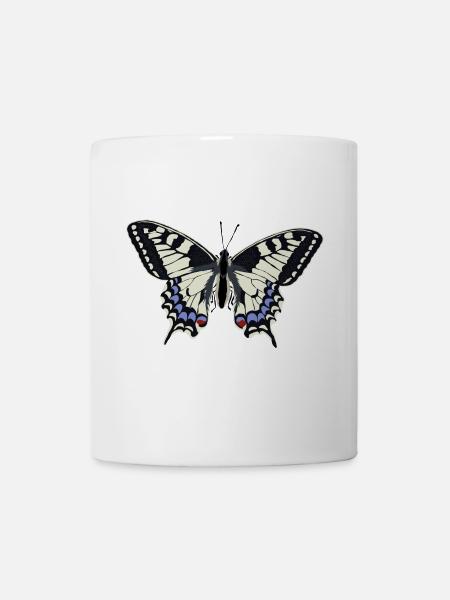 Schmetterling - Tasse - Weiß