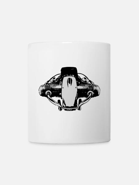 2 Ventil Boxermotor - Tasse - Weiß
