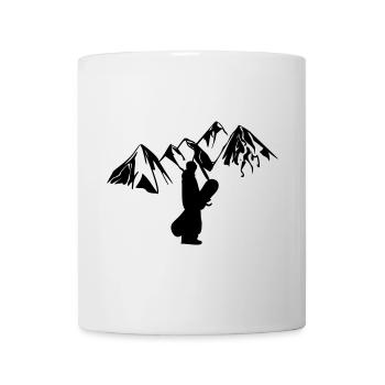 Mountain snowboarder - Mug - white - Front