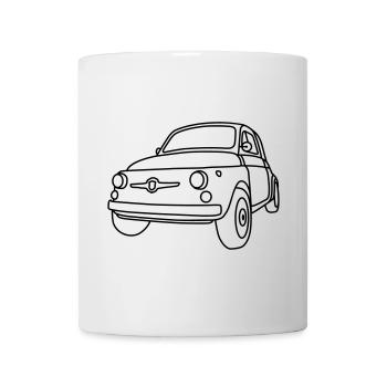 500 Classico – Italien Oldtimer Kult Shirt - Tasse - Weiß - Vorne