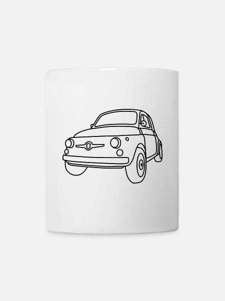 500 Classico – Italien Oldtimer Kult Shirt - Tasse - Weiß