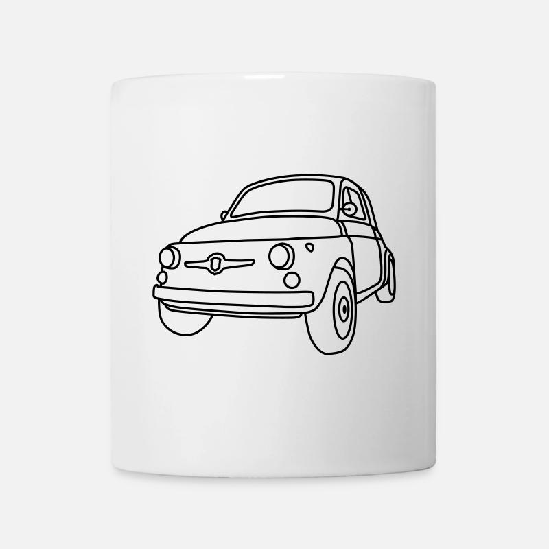 500 Classico – Italien Oldtimer Kult Shirt - Tasse - Weiß
