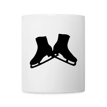 Schlittschuhe - Tasse - Weiß - Vorne