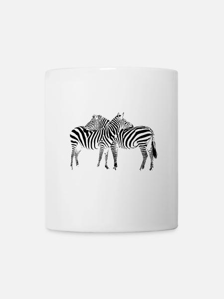 Zebra - Tasse - Weiß