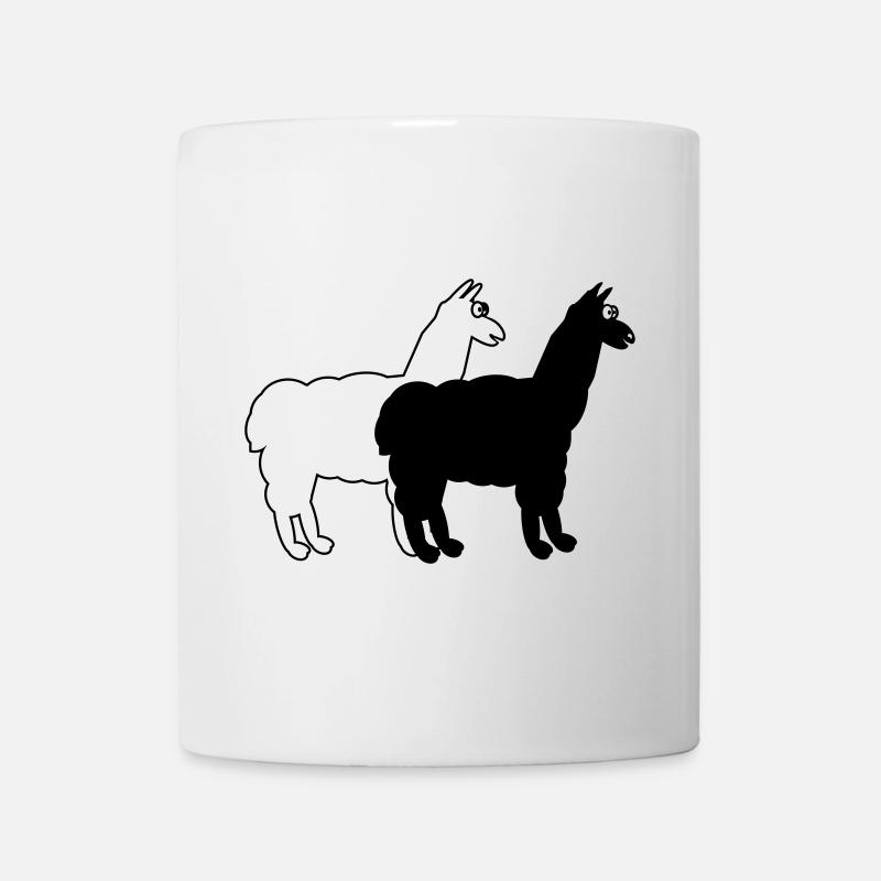 witzige Alpakas  - Tasse - Weiß