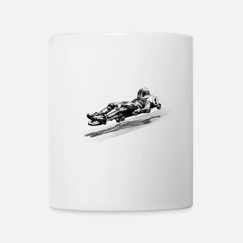 Street luge - Mug blanc - blanc