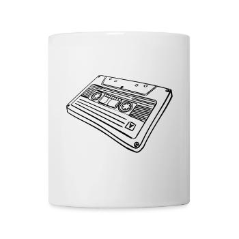 Kassette - Tasse - Weiß - Vorne