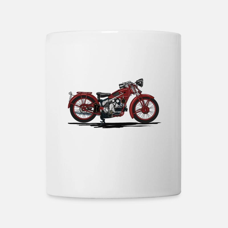 Retro motorcycle - Mug blanc - blanc