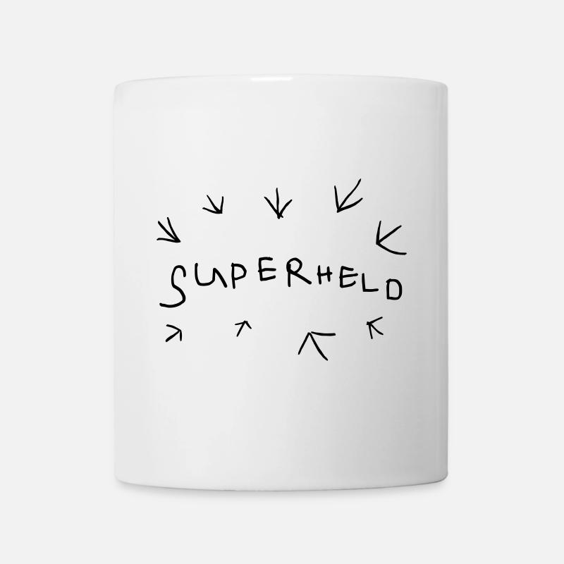 Superheld - Tasse - Weiß