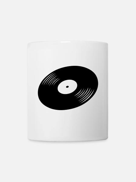 Schallplatte, Vinyl, Record - Tasse - Weiß