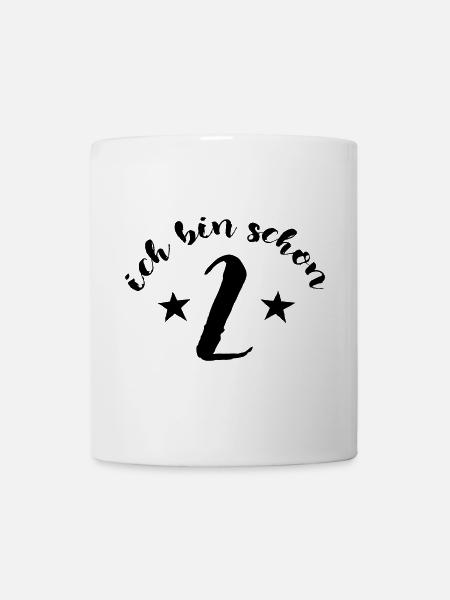 Ich bin schon 2, Zwei, Kindergeburtstag - Tasse - Weiß