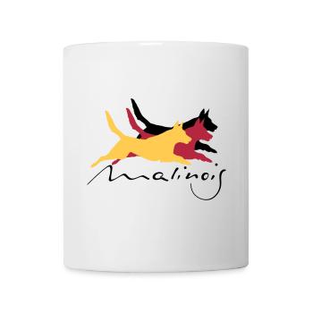Malinois_german_color - Tasse - Weiß - Vorne