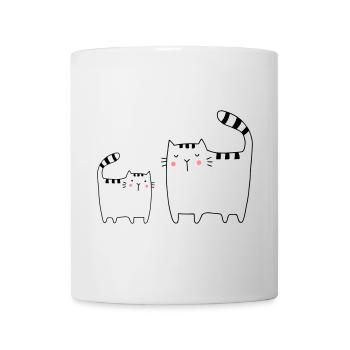 Cats Family Cat Kitten - Mug - white - Front