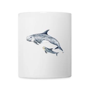 Calderón gray - Grampus dolphin - Dauphin de Risso - Mug - white - Front
