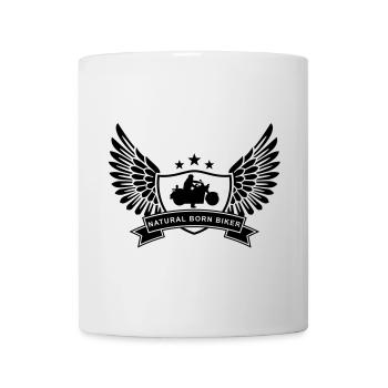 natural_born_biker_1 - Tasse - Weiß - Vorne