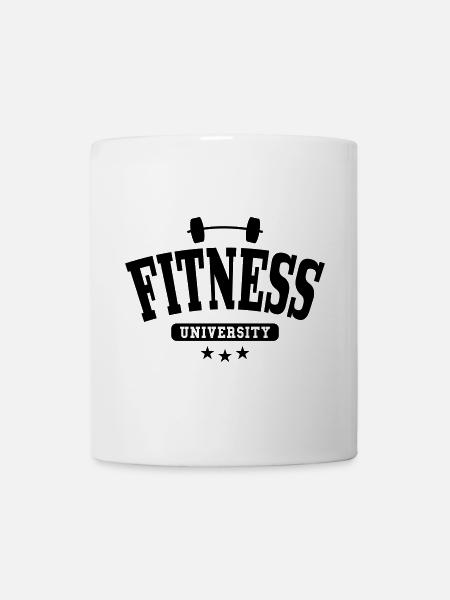 Université de fitness - Mug blanc - blanc