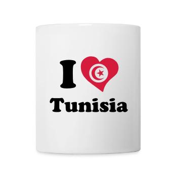 I love Tunisia - Mug - white - Front