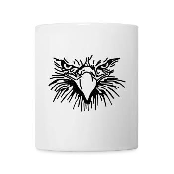 Böser Greif,Vogel,Geier,Adler,Raubvogel - Tasse - Weiß - Vorne