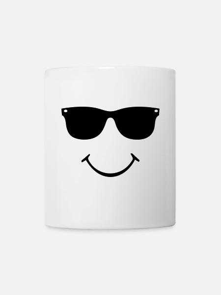 smiley face - Tasse - Weiß