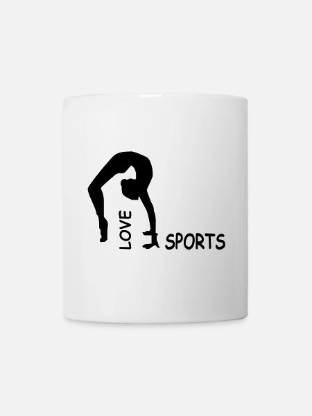 fitness - Tasse - Weiß