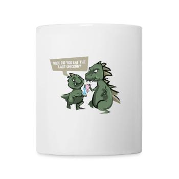 Funny dinosaur shirt - last unicorn - - Mug - white - Front