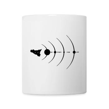 Sicile, Univers - Mug blanc - blanc - Devant