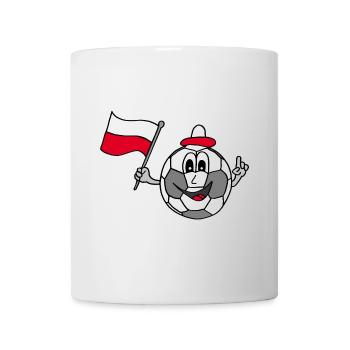 Fußball Polen, EM, soccer, championship, Fahne - Mug - white - Front