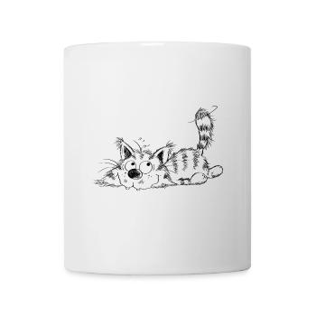 Funny little cat - cartoon - Mug - white - Front