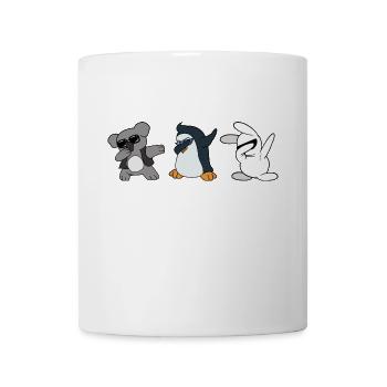 Dabbing Dab Koala Bear Penguin Lapin Lapin - Mug blanc - blanc - Devant
