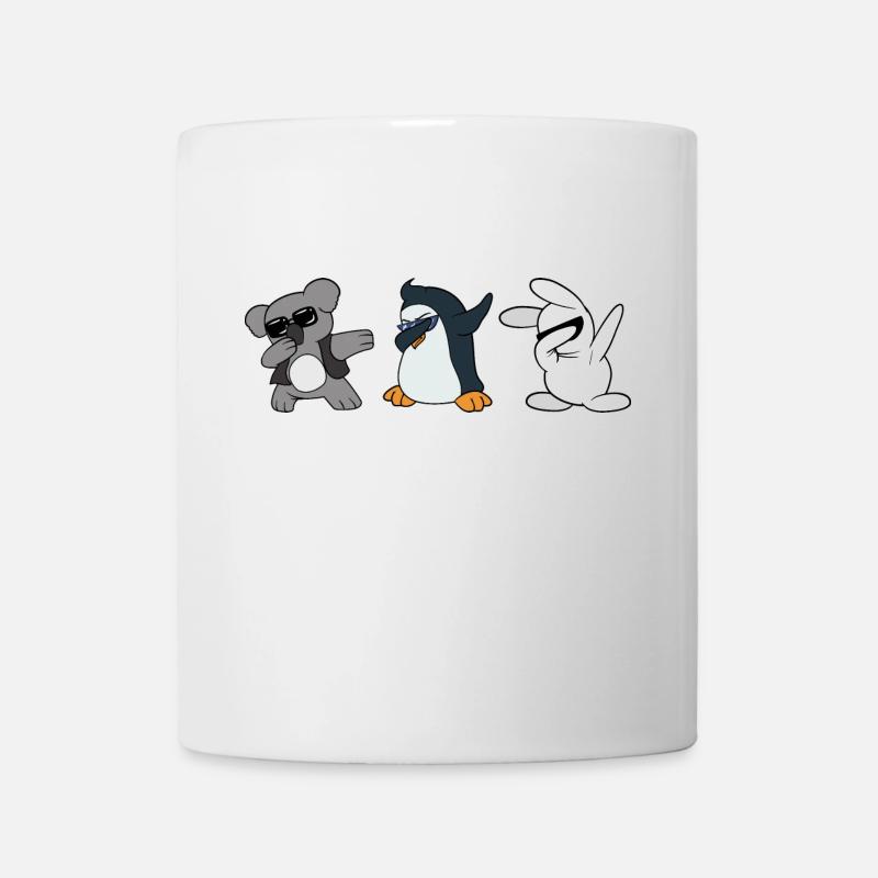 Dabbing Dab Koala Bear Penguin Lapin Lapin - Mug blanc - blanc