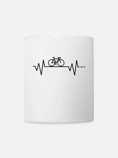 Vélo de battement de coeur - Mug blanc - blanc