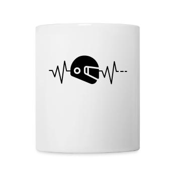 Heartbeat Helmet - Mug - white - Front