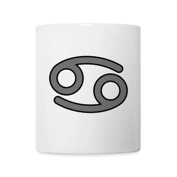 Krebs Horoskop Tierkreiszeichen Sternzeichen - Tasse - Weiß - Vorne