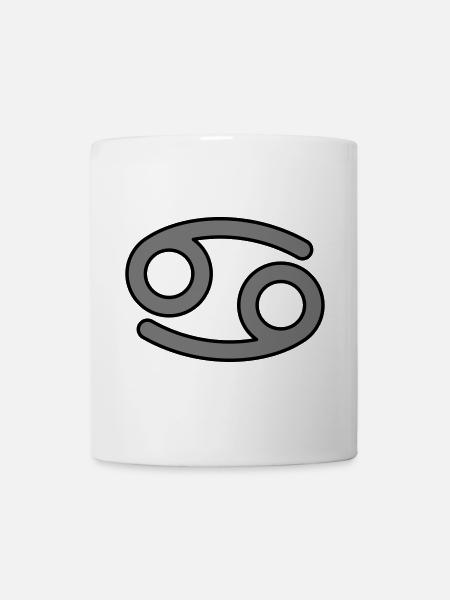 Krebs Horoskop Tierkreiszeichen Sternzeichen - Tasse - Weiß