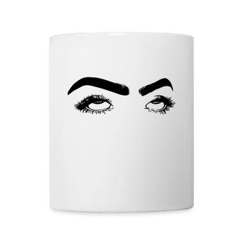 rolling eyes - Tasse - Weiß - Vorne