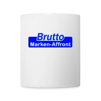 Brutto Marken Affront - Tasse - Weiß - Vorne