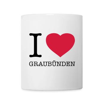 I LOVE GRAUBÜNDEN - Mug - white - Front