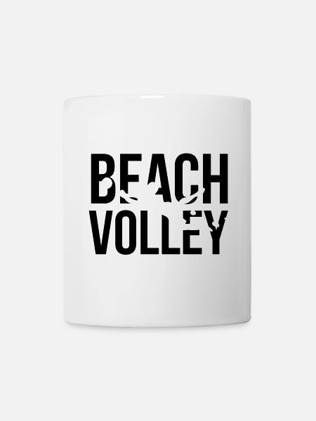 beach volley - Mug blanc - blanc