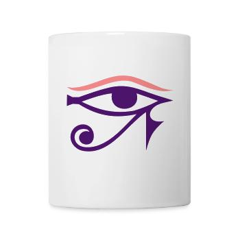 œil - Mug blanc - blanc - Devant