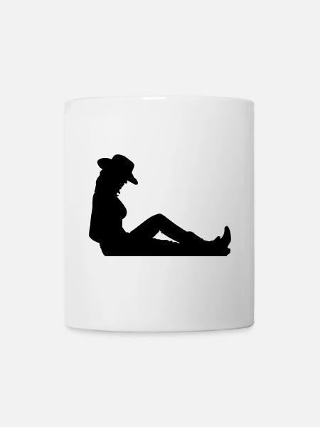 usa fille - Mug blanc - blanc