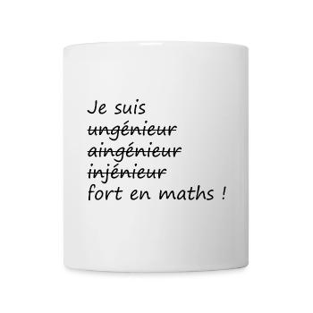 Je suis fort en maths - Mug blanc - blanc - Devant
