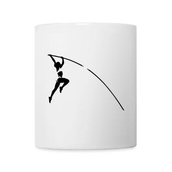 Stabhochsprung - Tasse - Weiß - Vorne