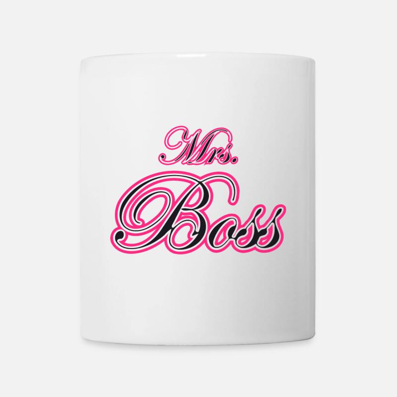 Mrs Frau Chefin Ehefrau Geschenk - Tasse - Weiß