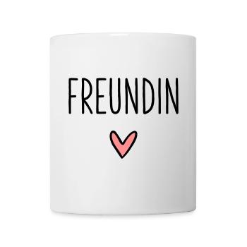 Girlfriend heart gift friendship love - Mug - white - Front