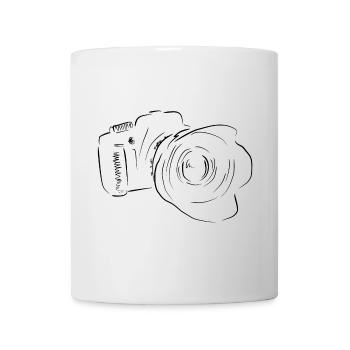 kamera - Tasse - Weiß - Vorne