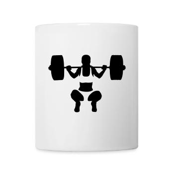 haltérophilie - Mug blanc - blanc - Devant