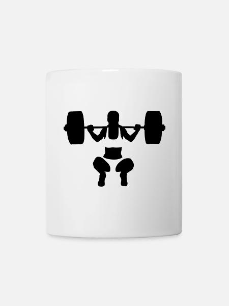 haltérophilie - Mug blanc - blanc