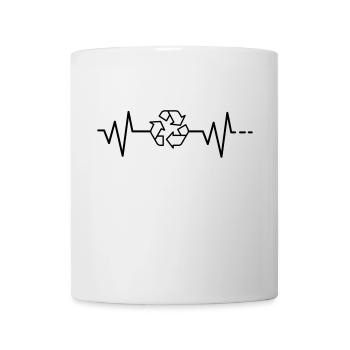Heartbeat - Recycle Environment Nature Garbage Protection - Mug - white - Front