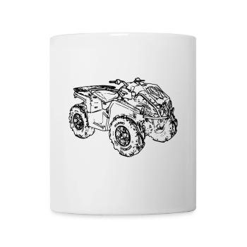 Boue Quad ATV - Mug blanc - blanc - Devant