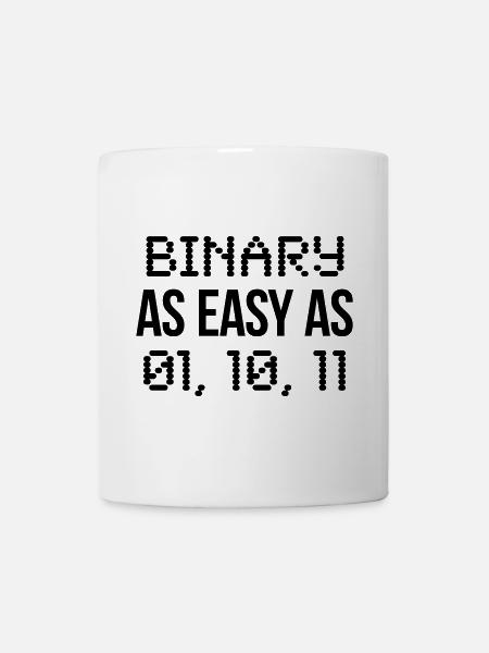 binary - Tasse - Weiß